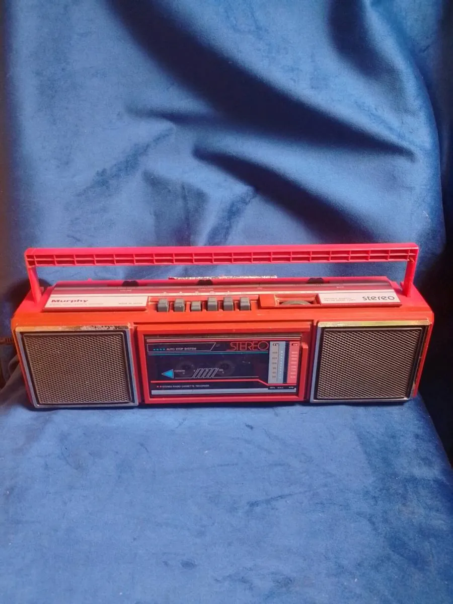 Vintage Retro Red Murphy MS 10 Boombox Radio Casse - Image 1