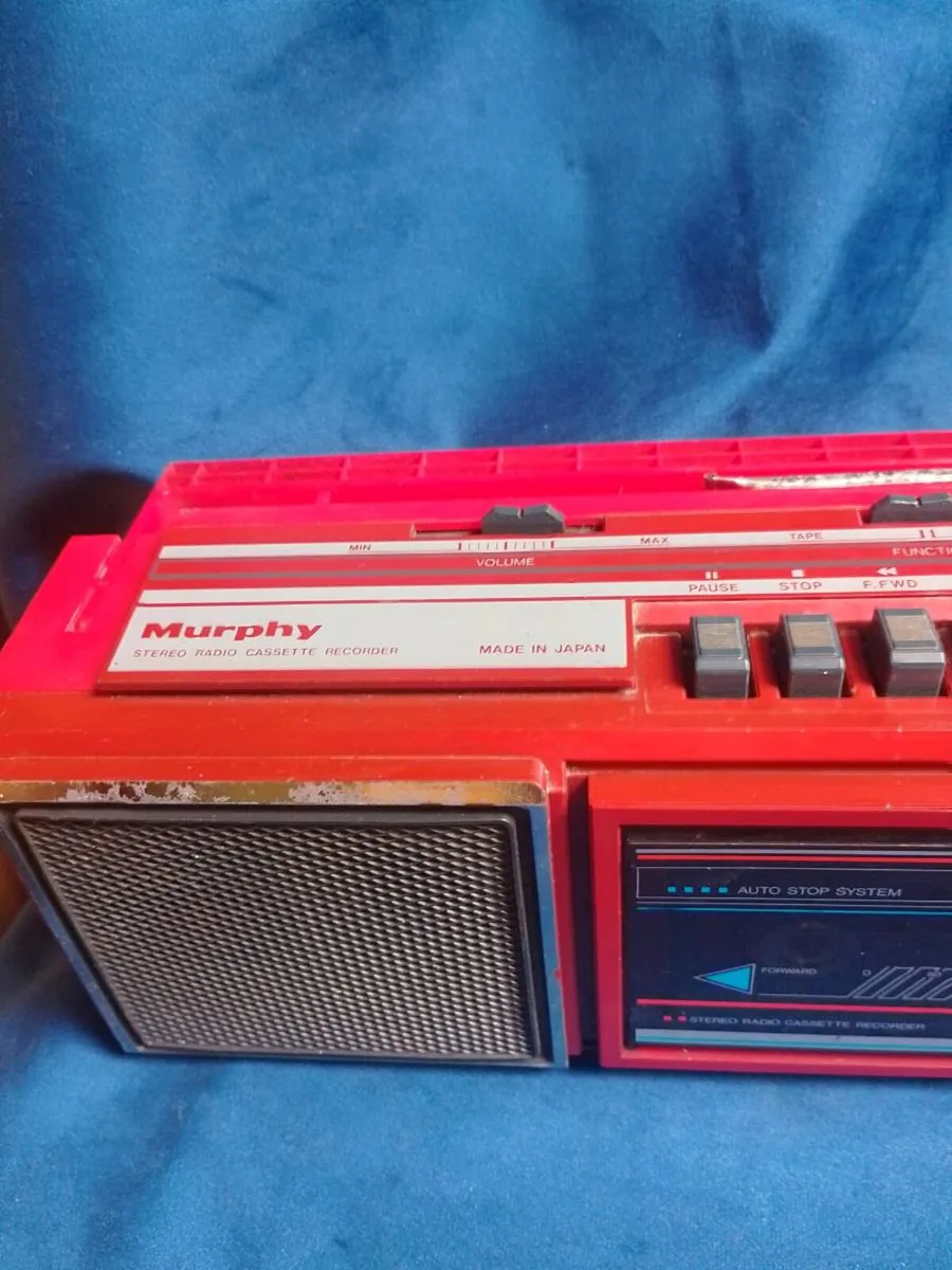 Vintage Retro Red Murphy MS 10 Boombox Radio Casse - Image 3