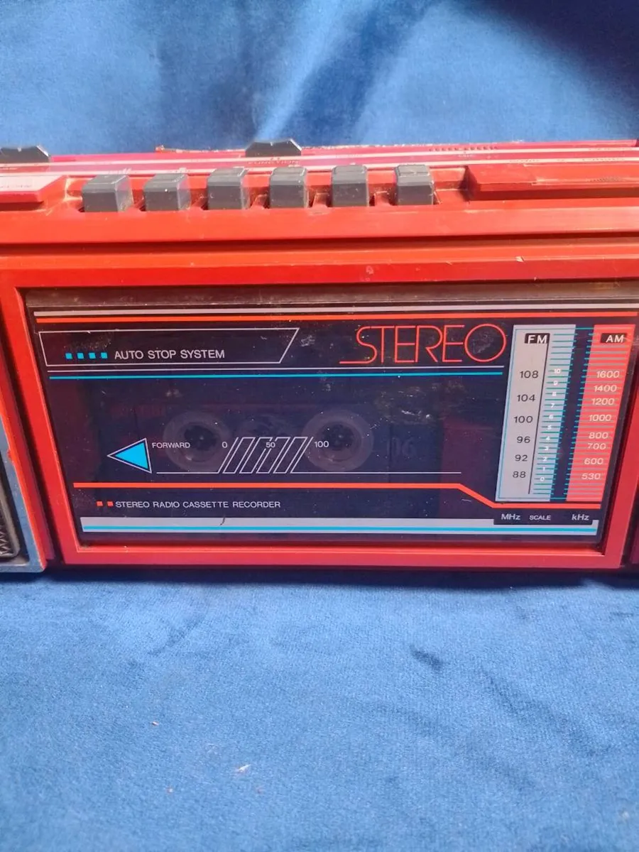 Vintage Retro Red Murphy MS 10 Boombox Radio Casse - Image 2