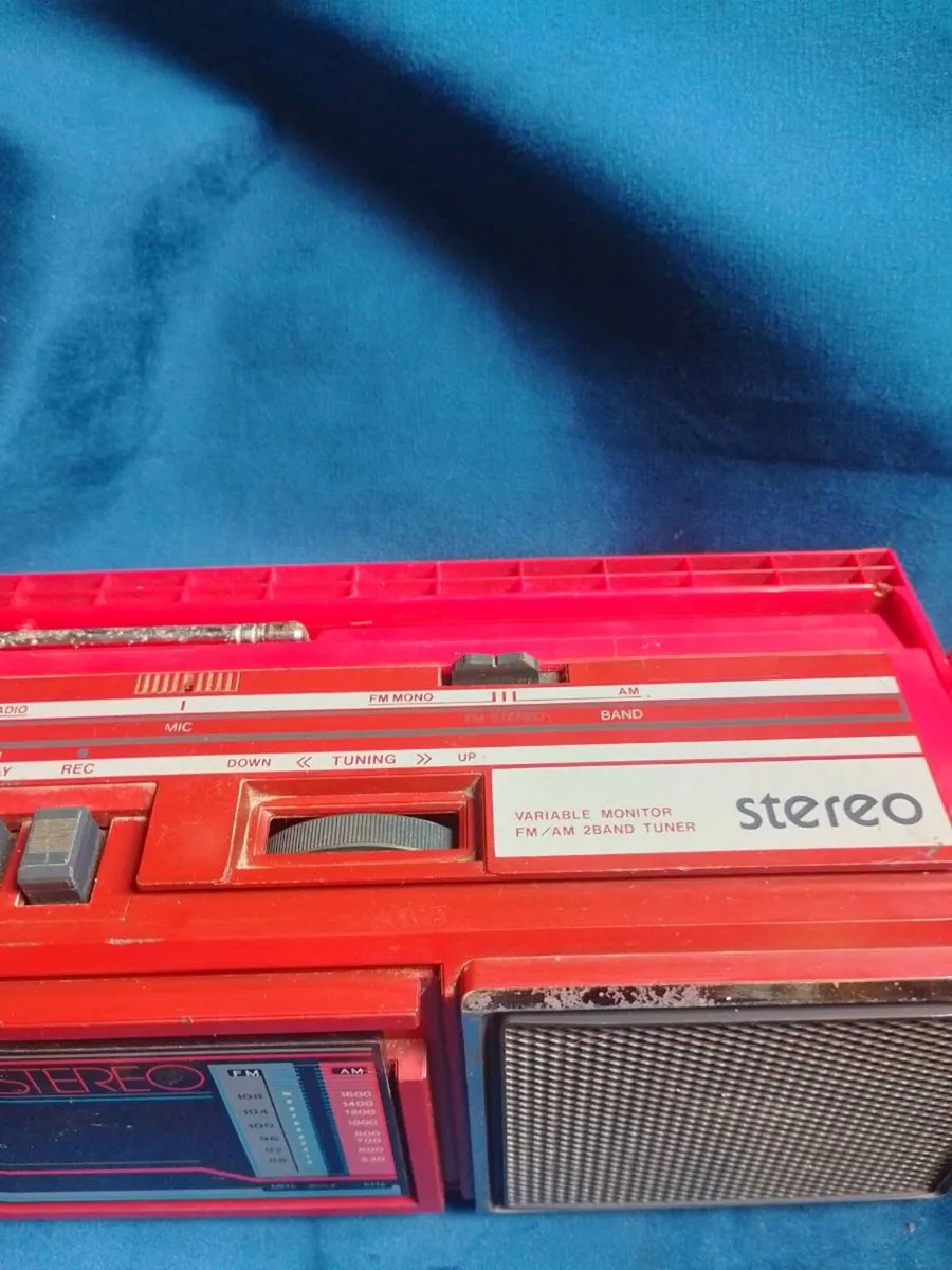 Vintage Retro Red Murphy MS 10 Boombox Radio Casse - Image 4