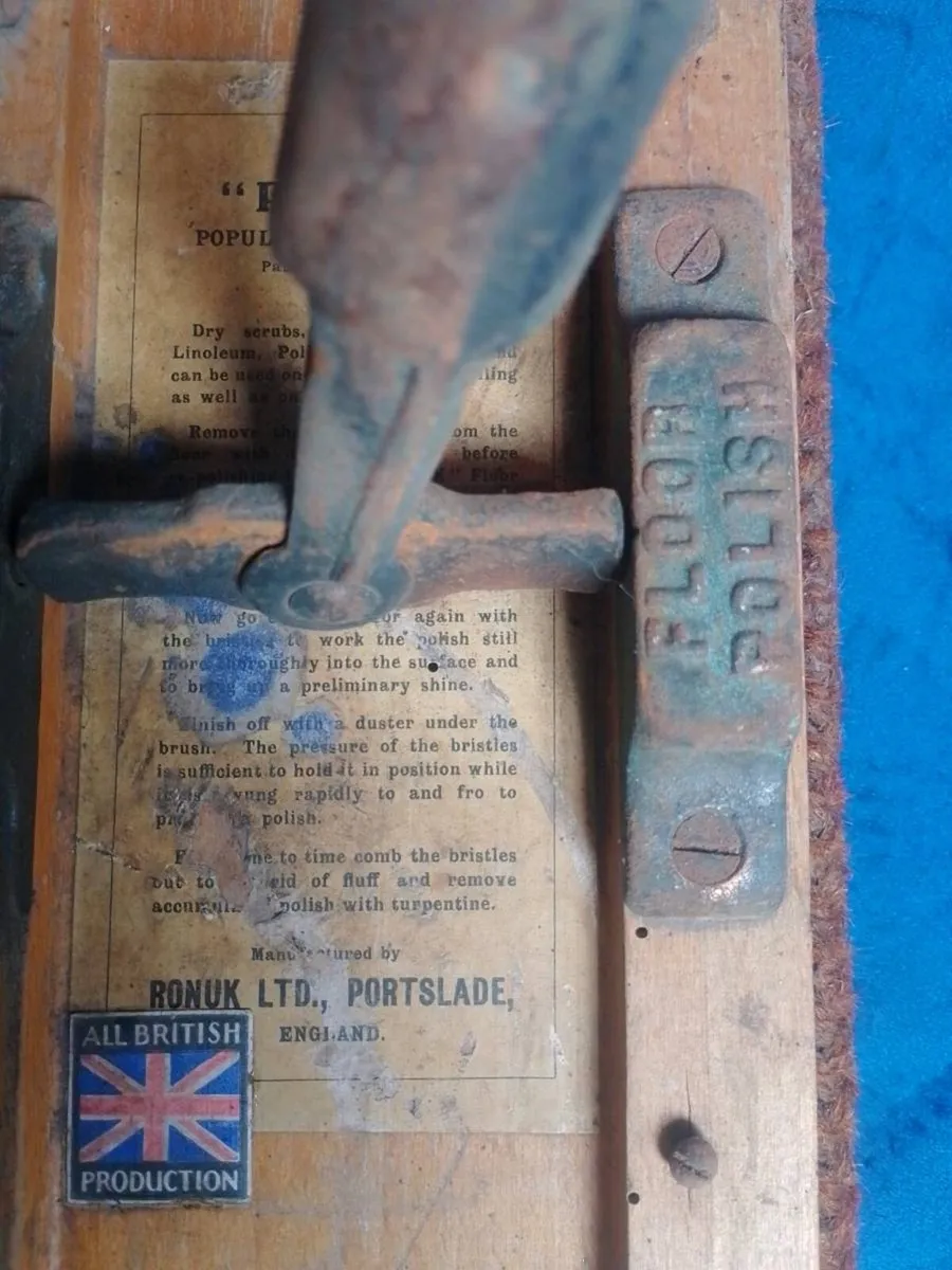 1920 Vintage Antique British "Ronuk" Heavyweight F - Image 3