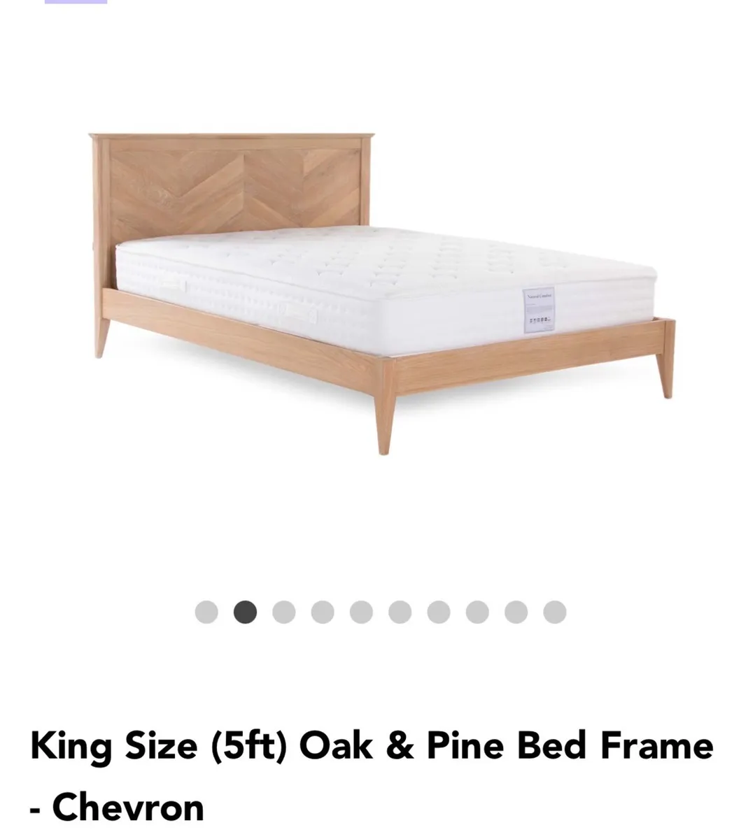 Oak&Chevron 4ft 6” Bed frame - Image 2