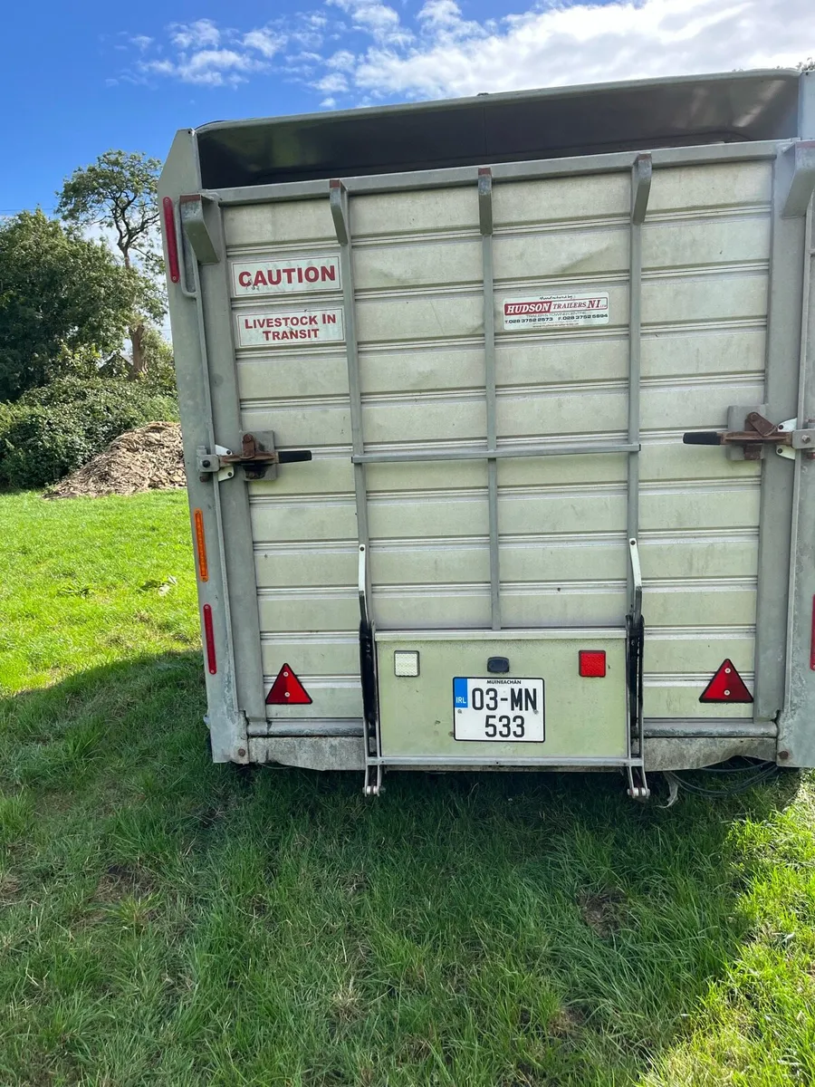 Hudson 12ftx6ft tri axle cattle trailer - Image 3