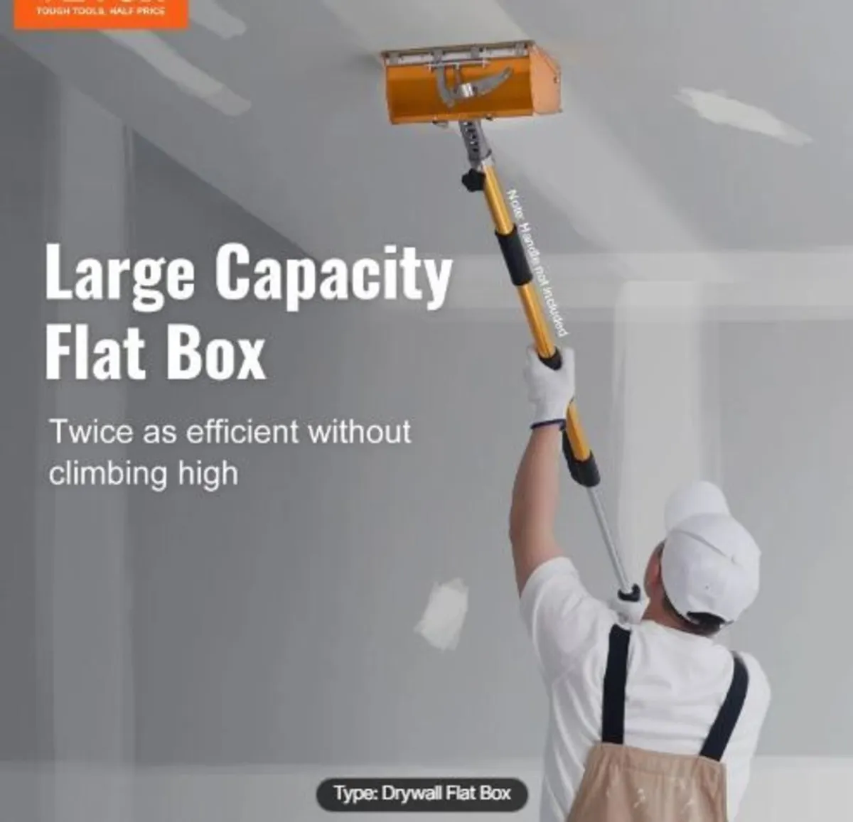 Drywall Flat Box, 10-Inch Wide Quick Clean - Image 3