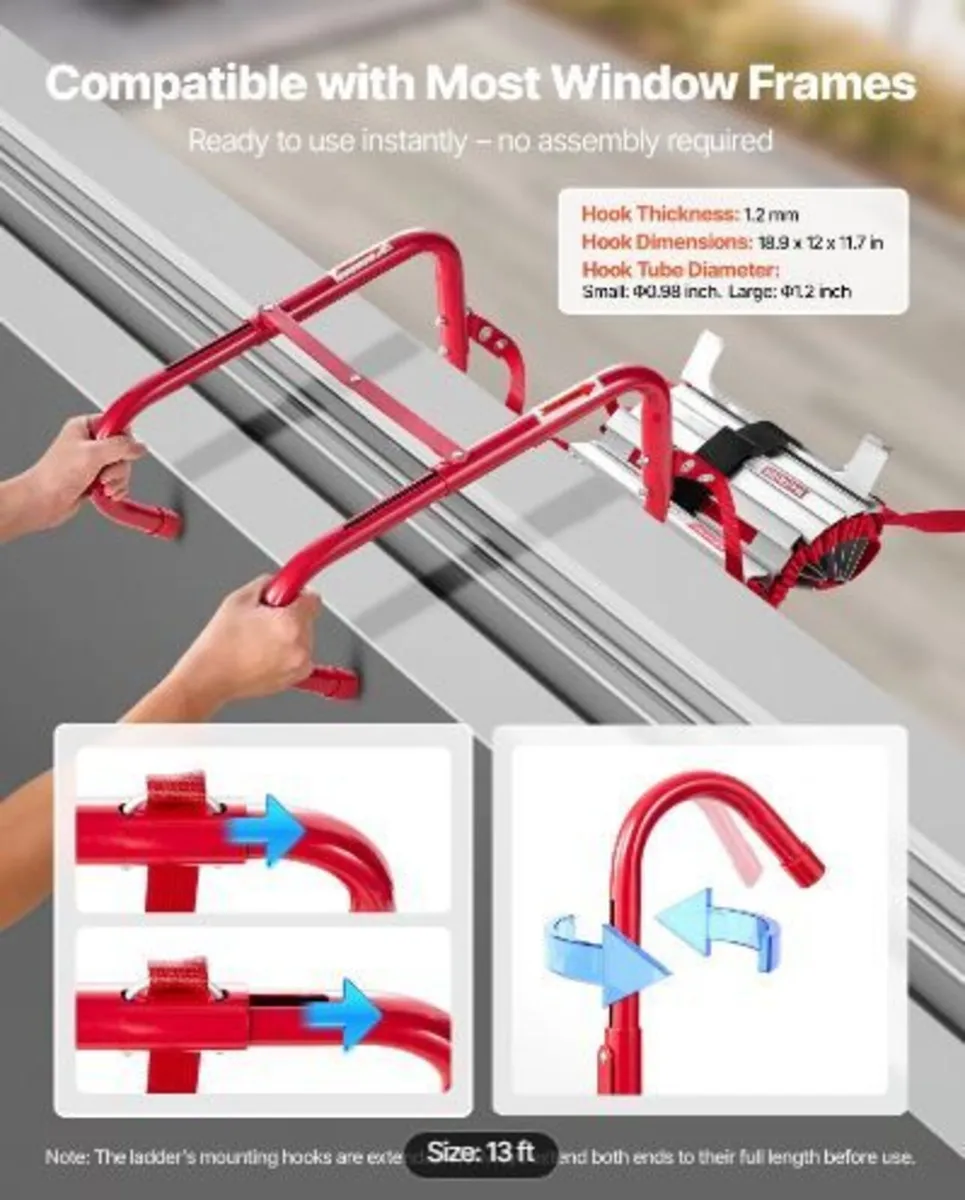 Fire Escape Ladder, 2-Story 4m - Image 2