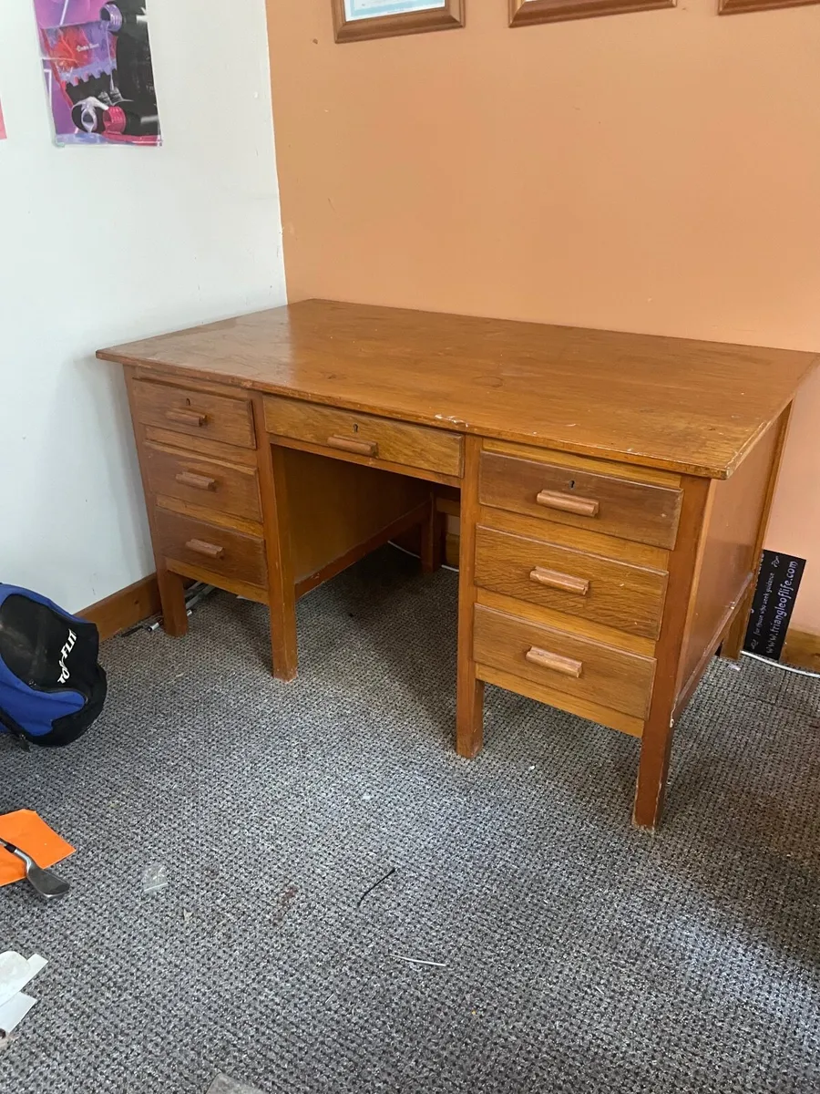 Old office desk - Image 1