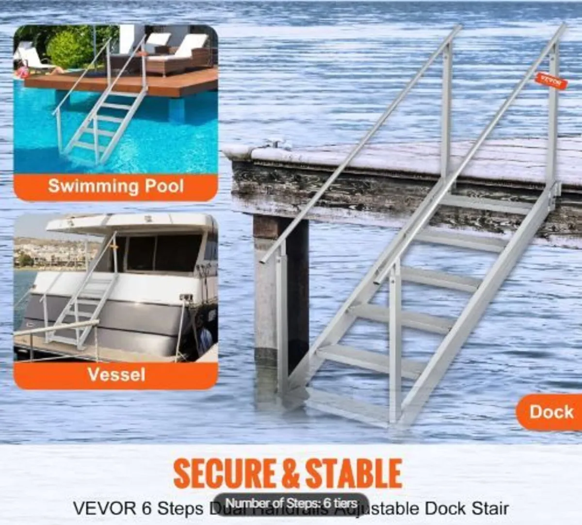 Aluminum Dock Ladder Boat Dock Ladder - Image 2