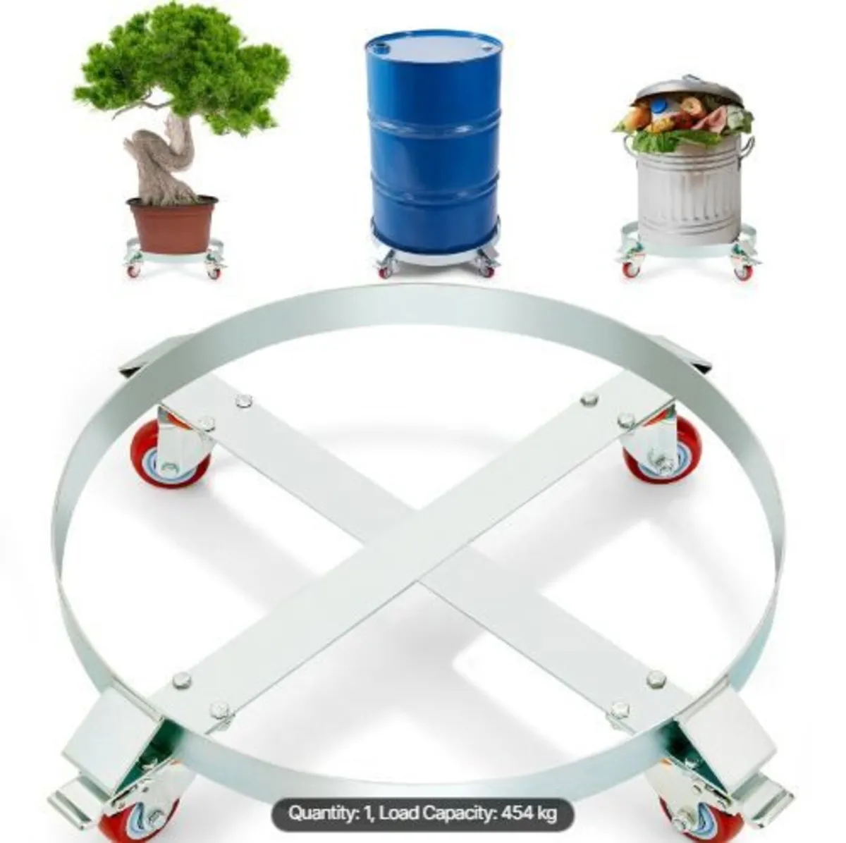 208.2 L Heavy Duty Drum Dolly - Image 1