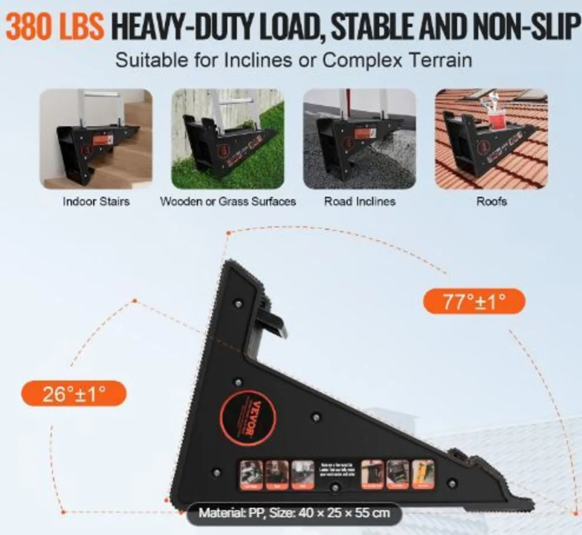 Ladder Levler 172.4 kg Load PP Leveling Tool - Image 2