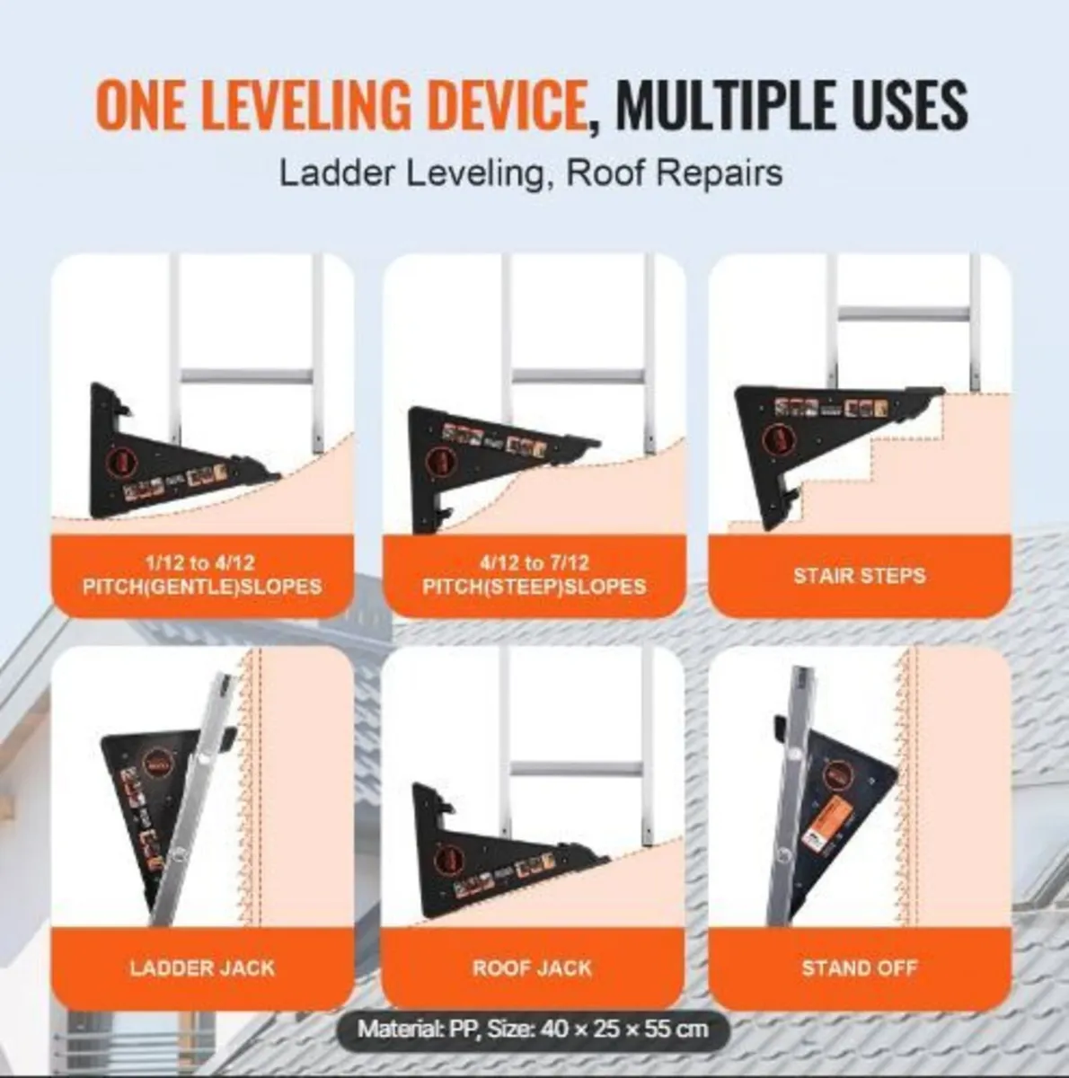 Ladder Levler 172.4 kg Load PP Leveling Tool - Image 4