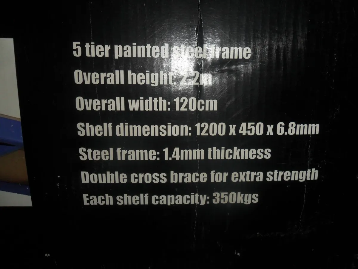 super heavy duty boltless 5 tier metal shelf - Image 4