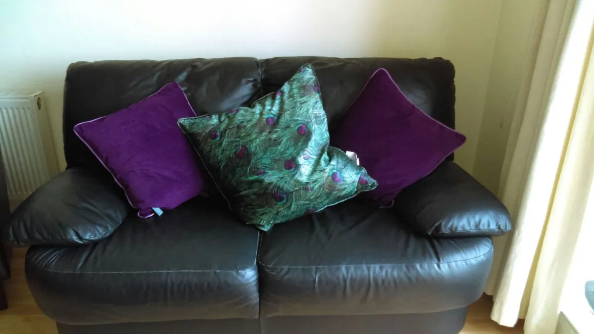 Two seater leather sofa