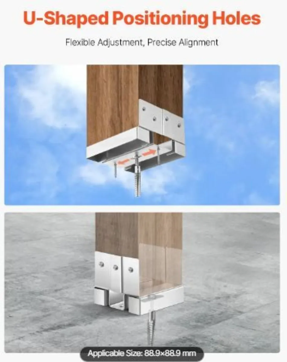4x4 Post Base 10 Pcs, Inner Size - Image 3