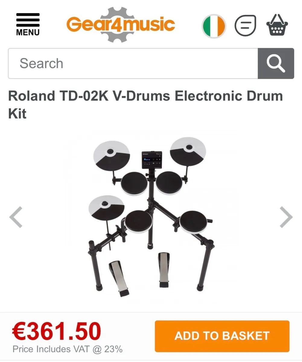 Roland TD-02k V drum electronic drum kit - Image 2