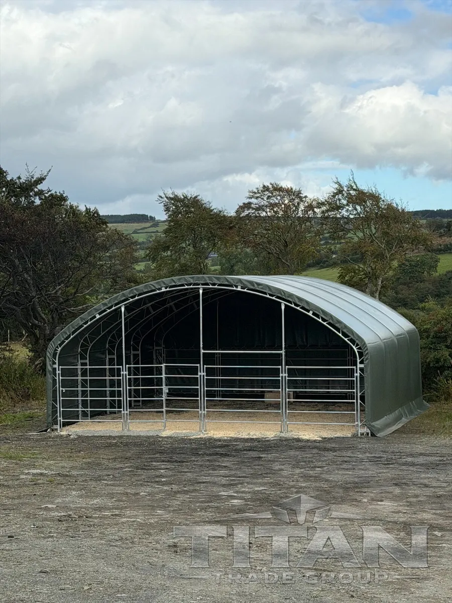10m x 10m Animal Livestock Shelter double trussed - Image 2
