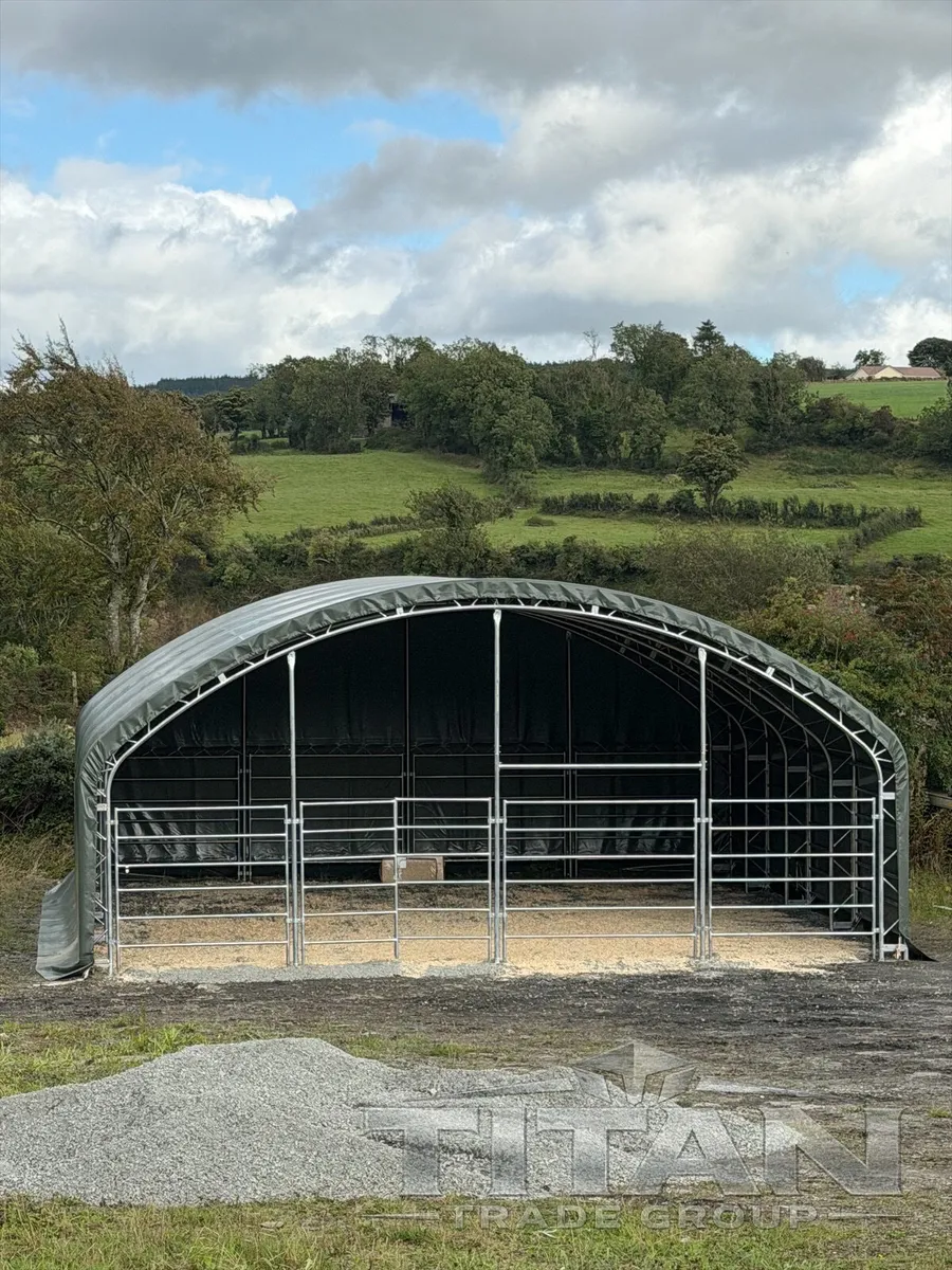10m x 10m Animal Livestock Shelter double trussed - Image 3