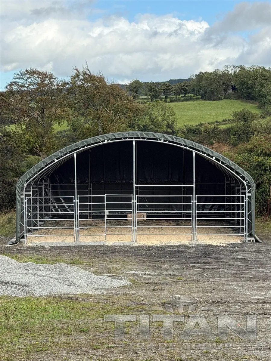 10m x 10m Animal Livestock Shelter double trussed - Image 4