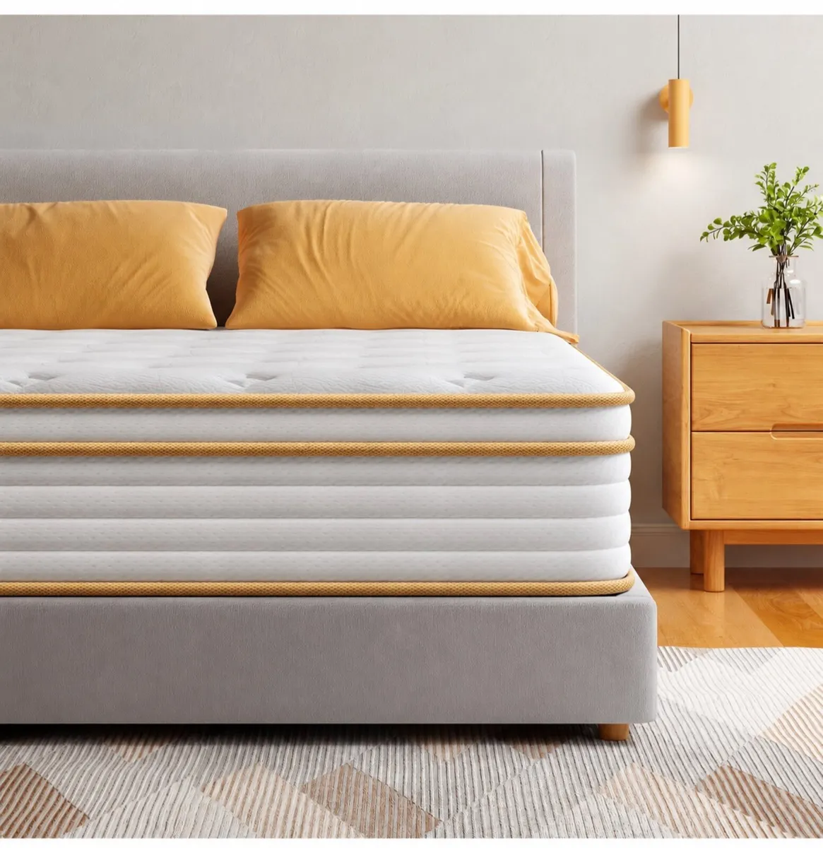 Kingsize Mattress 150x200 25cm Hybrid 5ft Mattress - Image 2