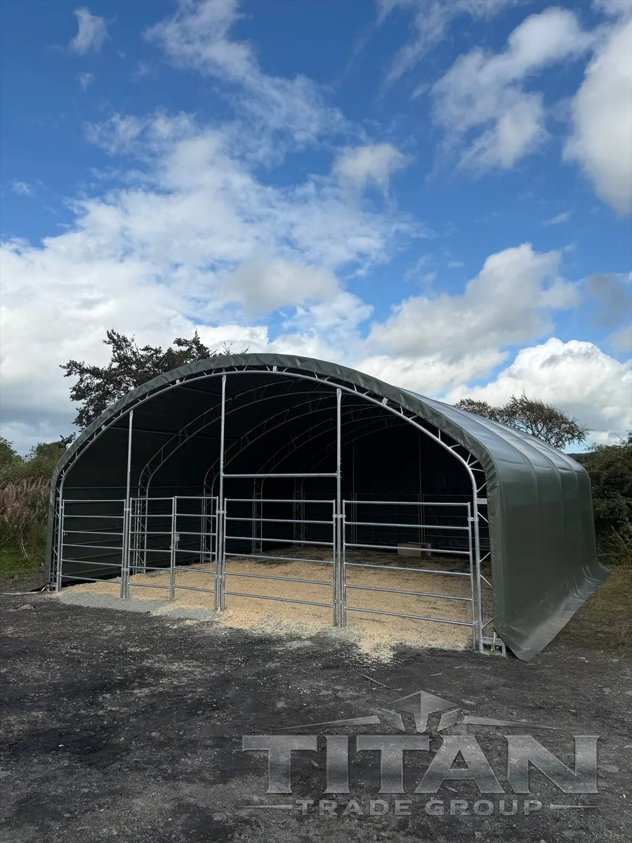 Livestock Animal Shelter Double Trussed 900g PVC - Image 2