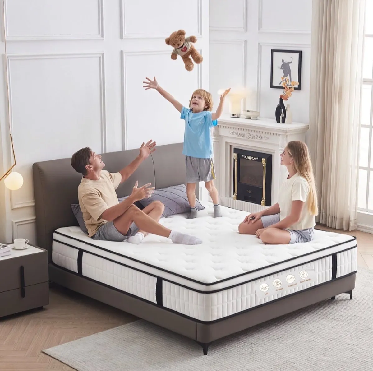 5FT King Size Mattress, 10.2 INCH King Memory Foam - Image 4