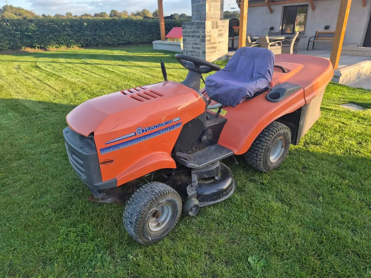 Husqvarna CT 130 Ride On Lawnmower - Image 1