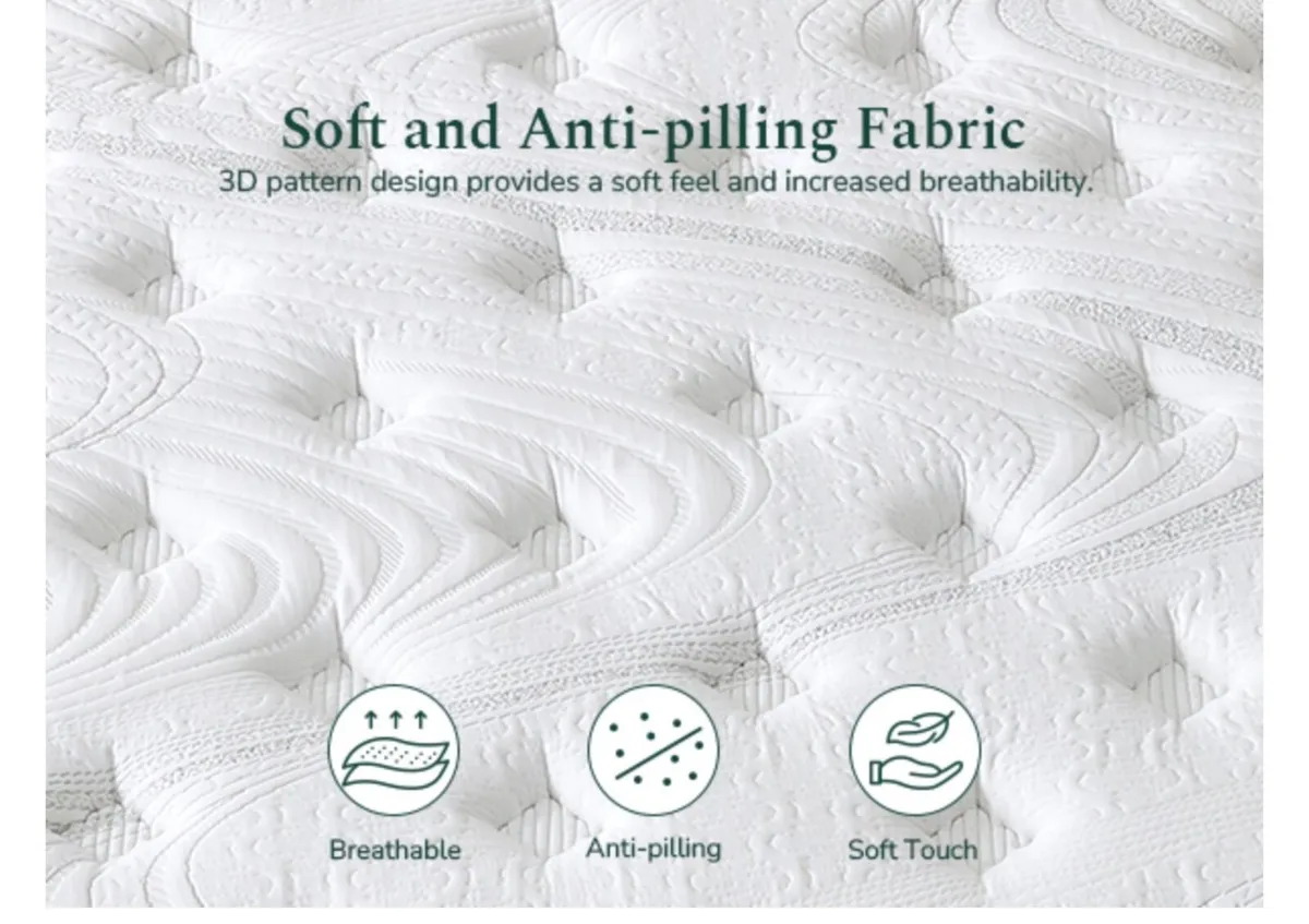 King Size Mattress 5FT Memory Foam, Pocket Sprungs - Image 4