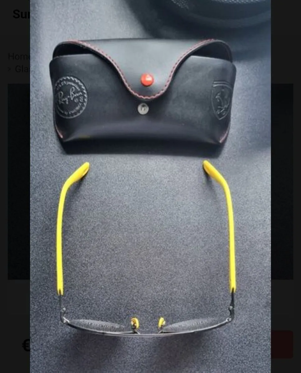 Ray- Ban Scuderia Ferrari Sunglasses with case - Image 2