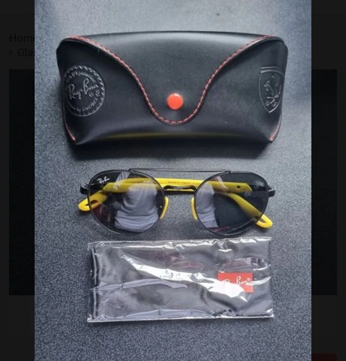 Ray- Ban Scuderia Ferrari Sunglasses with case - Image 1