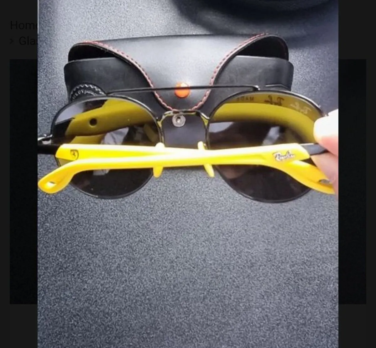 Ray- Ban Scuderia Ferrari Sunglasses with case - Image 4