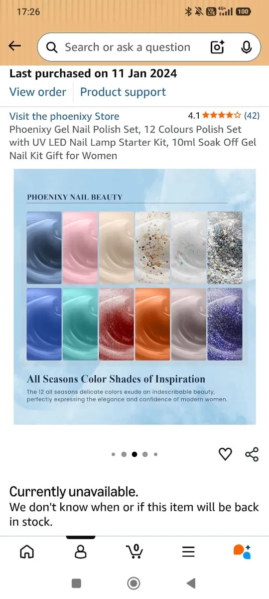 Gel Nail set with Polish, UV lamp + more - Image 4