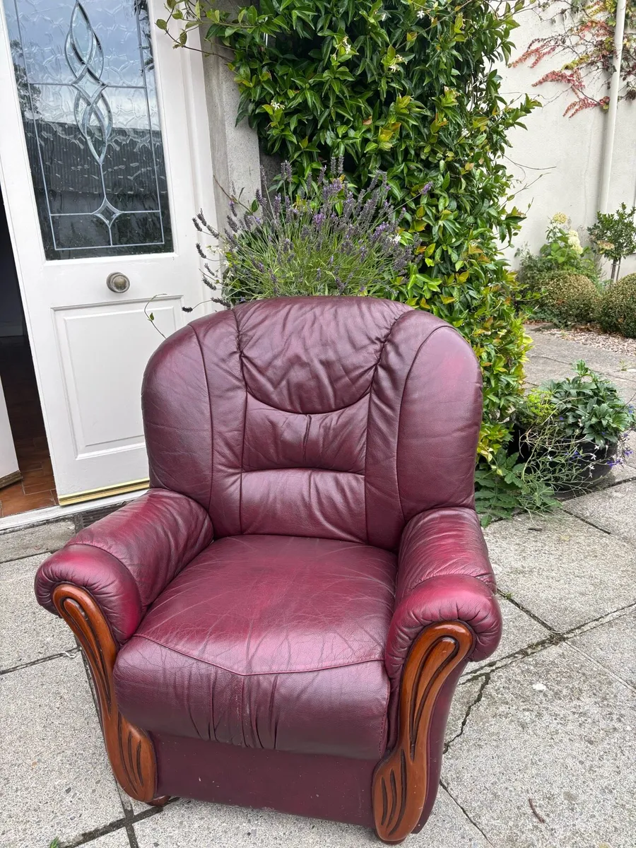 Two high back arm chairs - Image 3