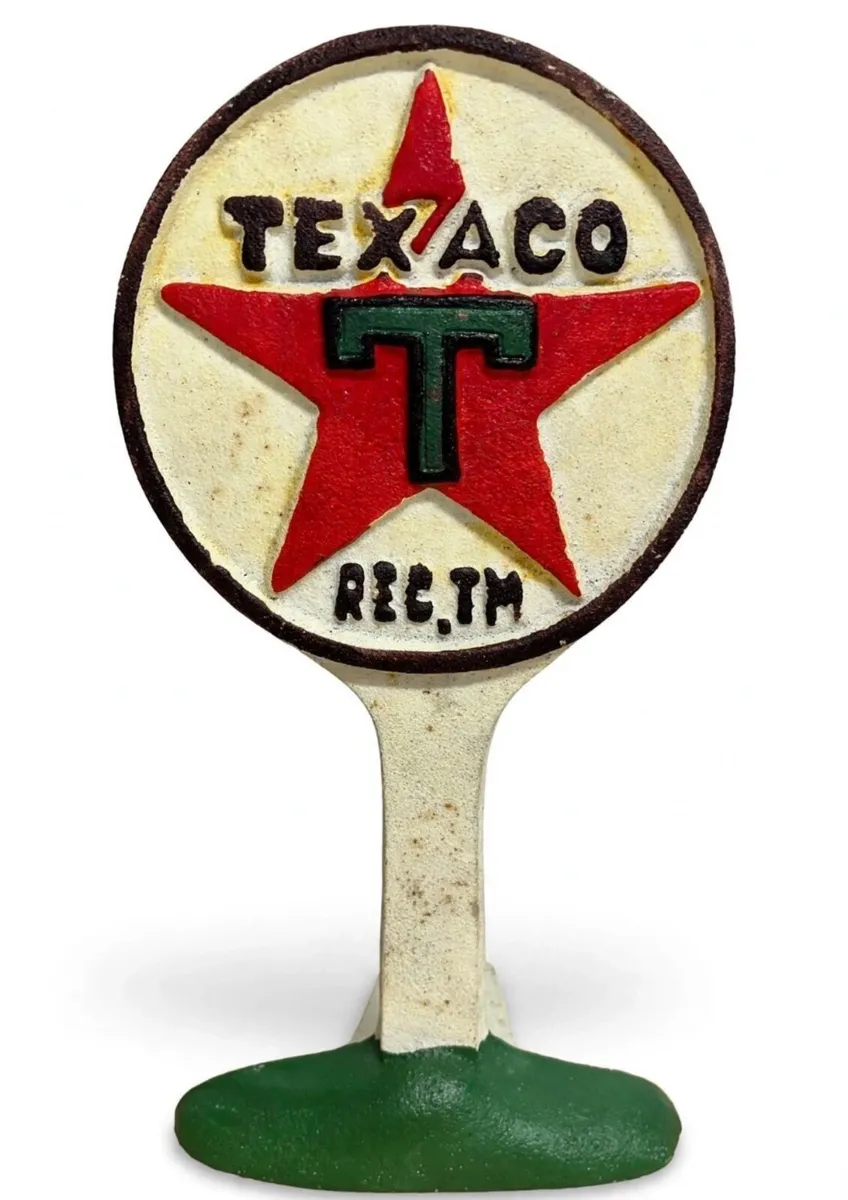 Vintage Texaco cast iron sign
