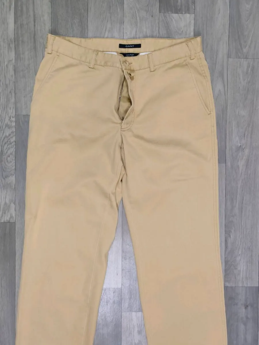 Gant New Haven Regular Fit Chino Trousers Mens W34 - Image 2