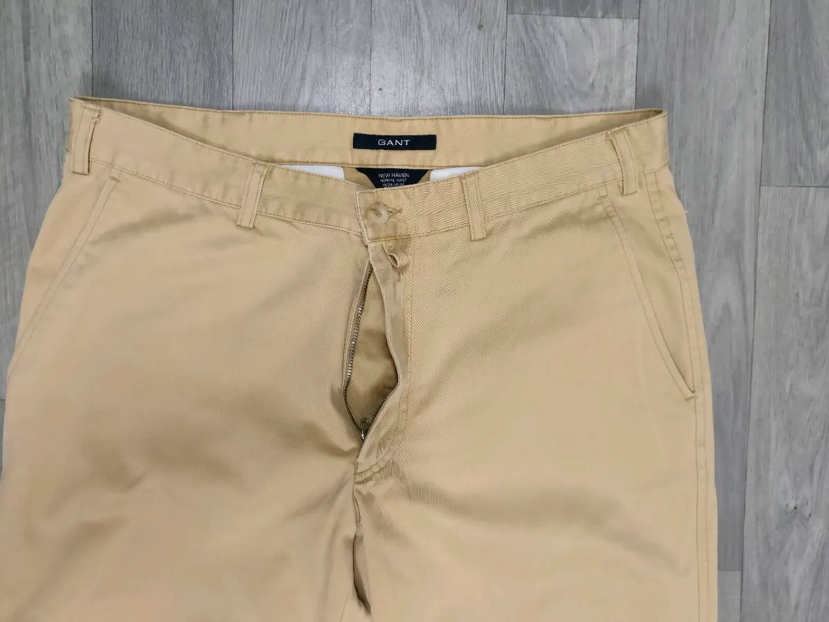 Gant New Haven Regular Fit Chino Trousers Mens W34 - Image 3