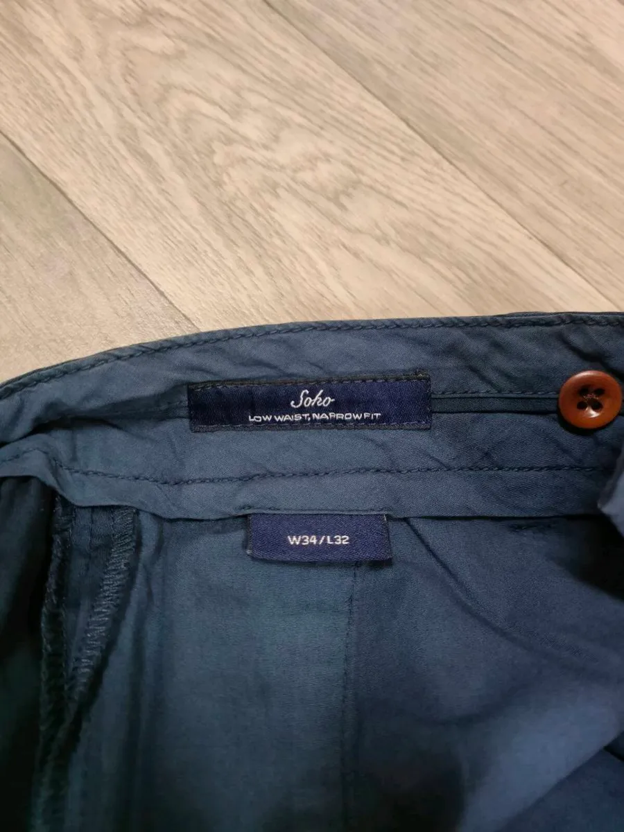 Gant Soho Narrow Fit Chino Trousers Mens 34x32 - Image 4