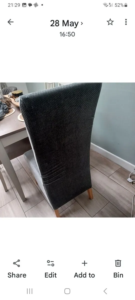 6 Large Size Dining Chairs - Image 4