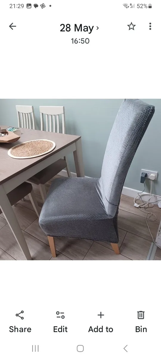 6 Large Size Dining Chairs - Image 1