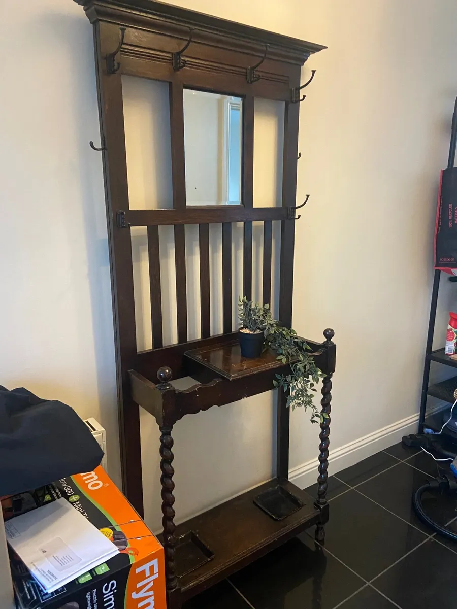 Antique hall stand - Image 4