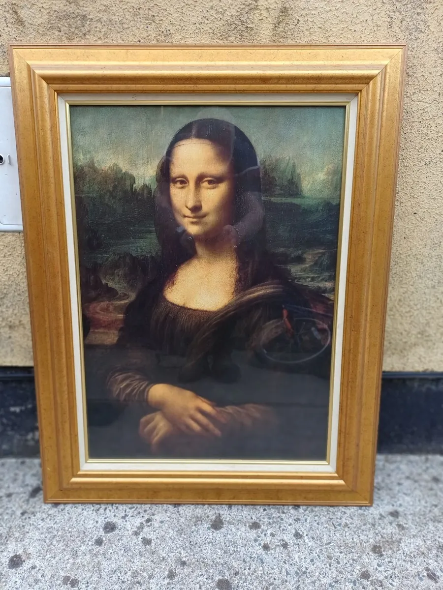 Vintage Mona Lisa Picture - Image 3