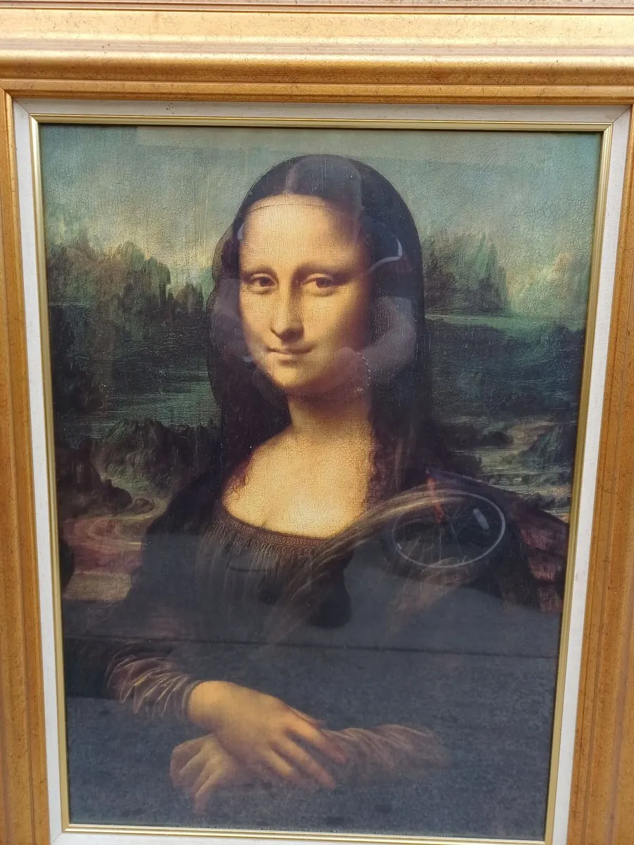 Vintage Mona Lisa Picture - Image 1