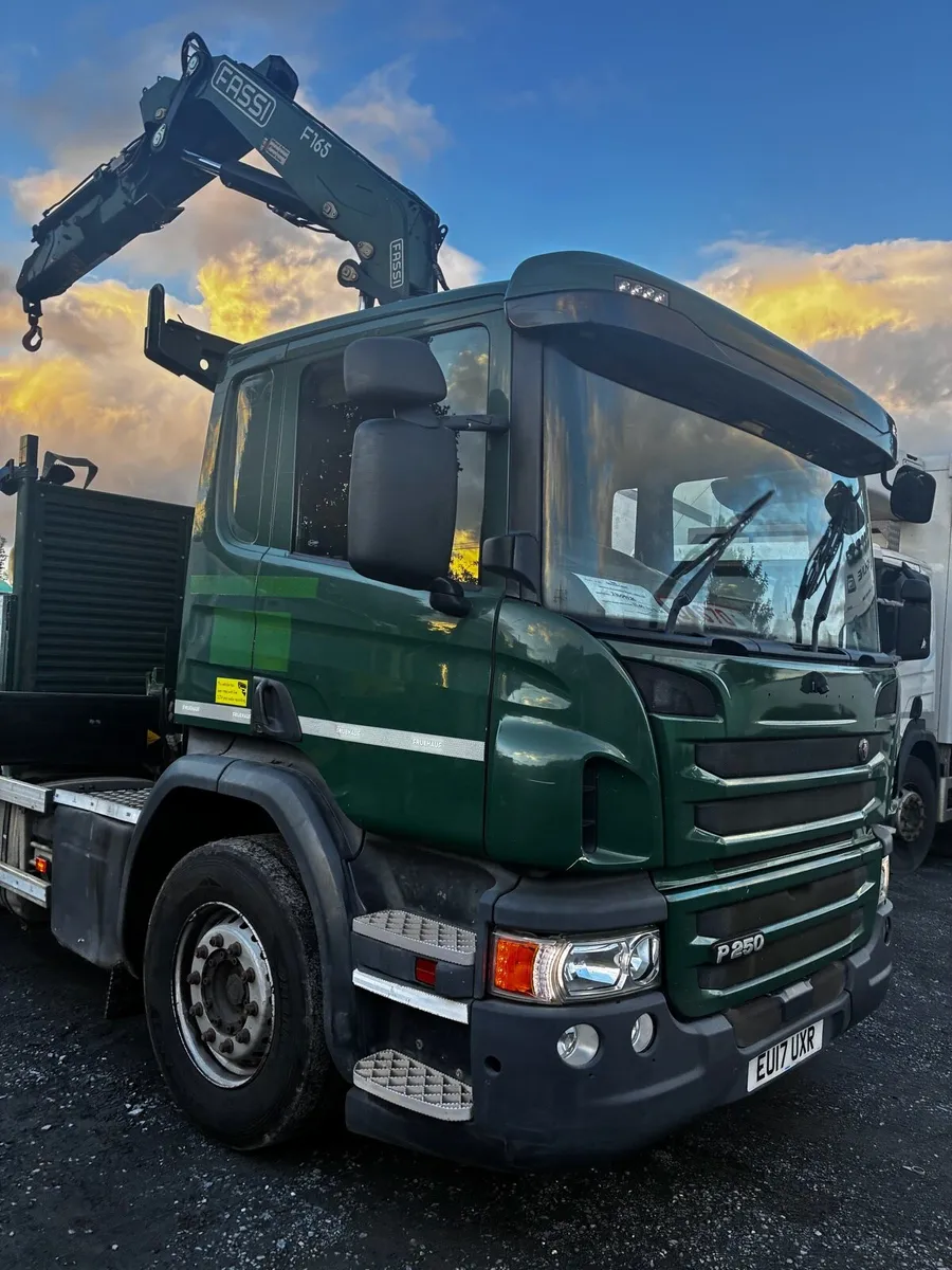 2017 scania p250 crane truck low kms - Image 1