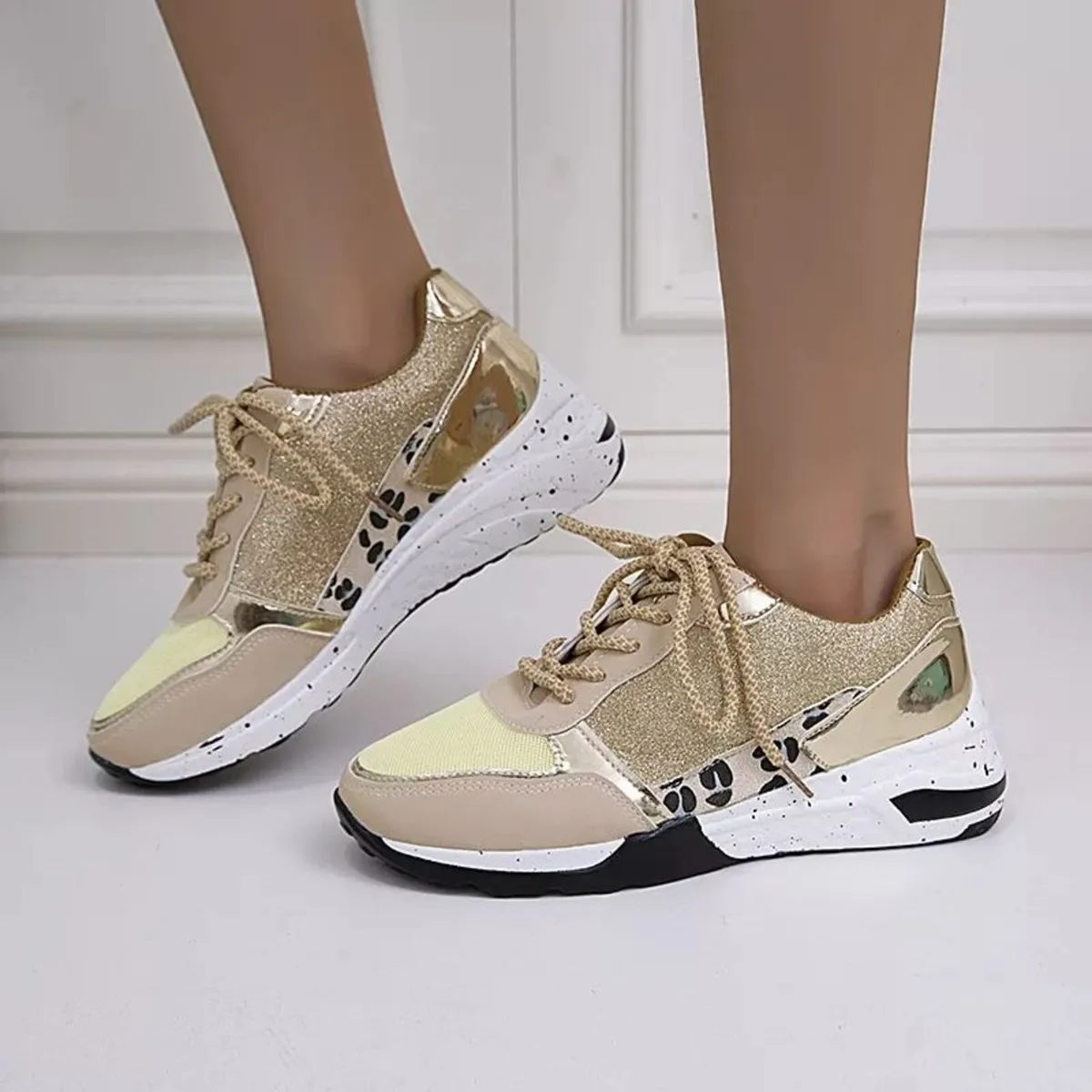 Golden sneakers ( women ) - Image 2