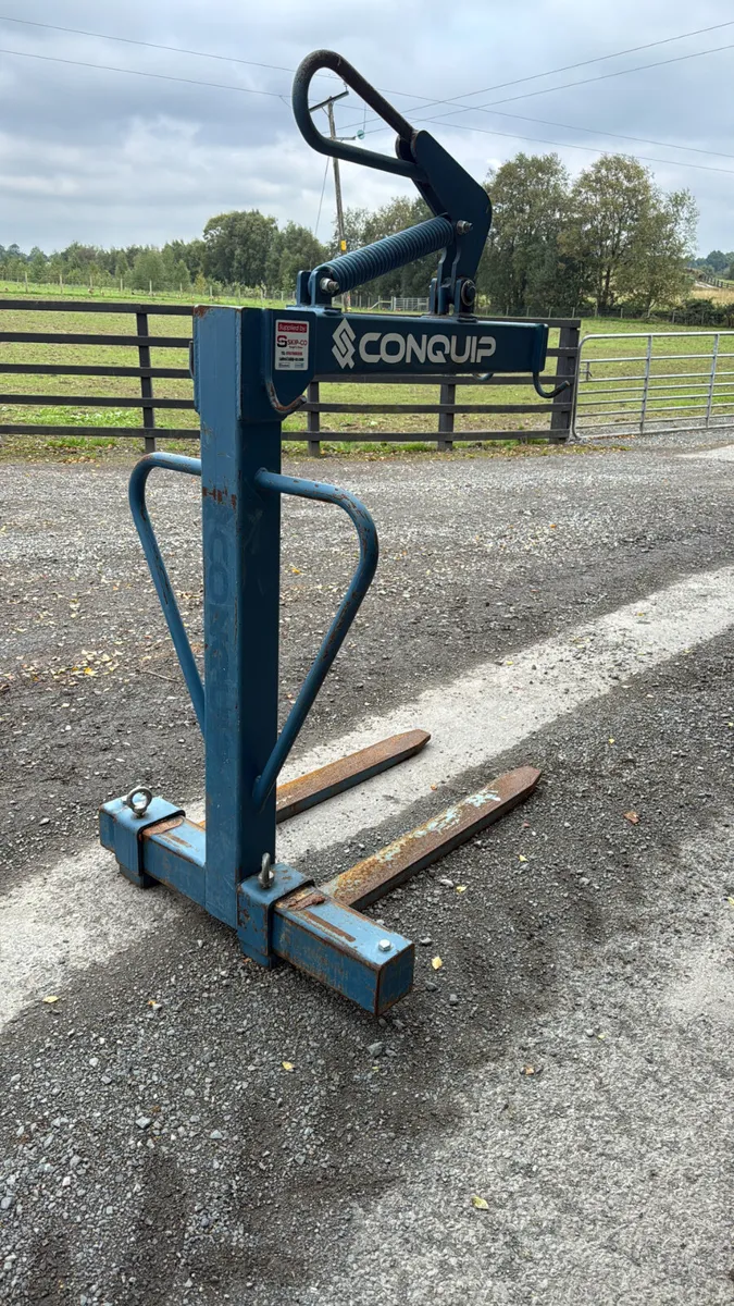 Conquip Crane Forks c/w Safety Net - Image 4