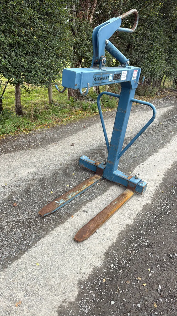 Conquip Crane Forks c/w Safety Net - Image 3