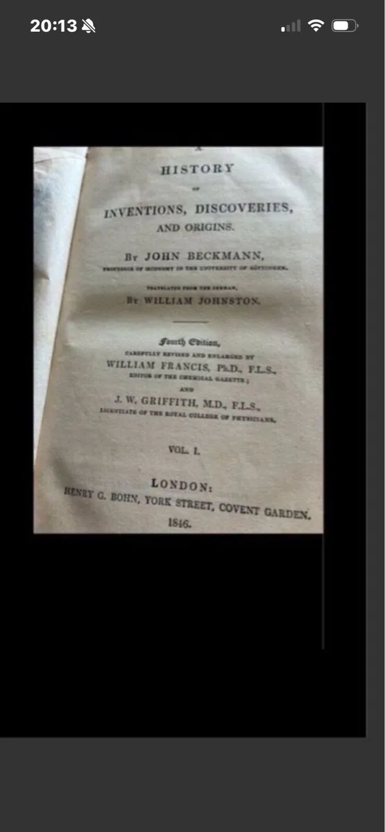 Beckmann’s History of Inventions - Image 1