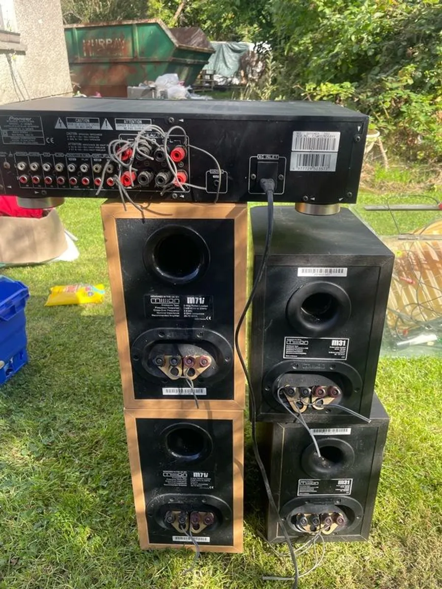 Pioneer amplifier and Yamaha amplifier + mix of speakers - Image 3