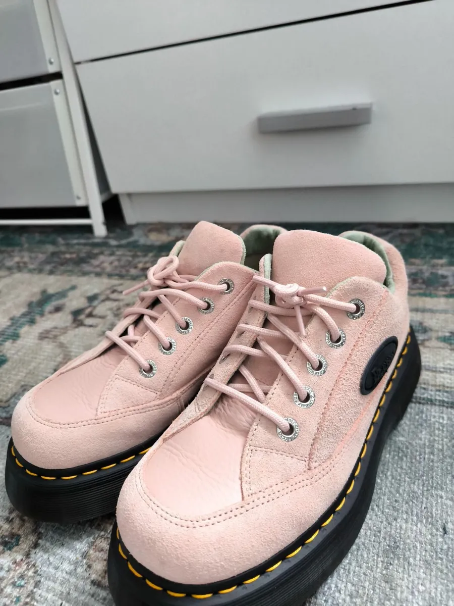 Pink Suede Dr Martens UK Size 6 - Image 2