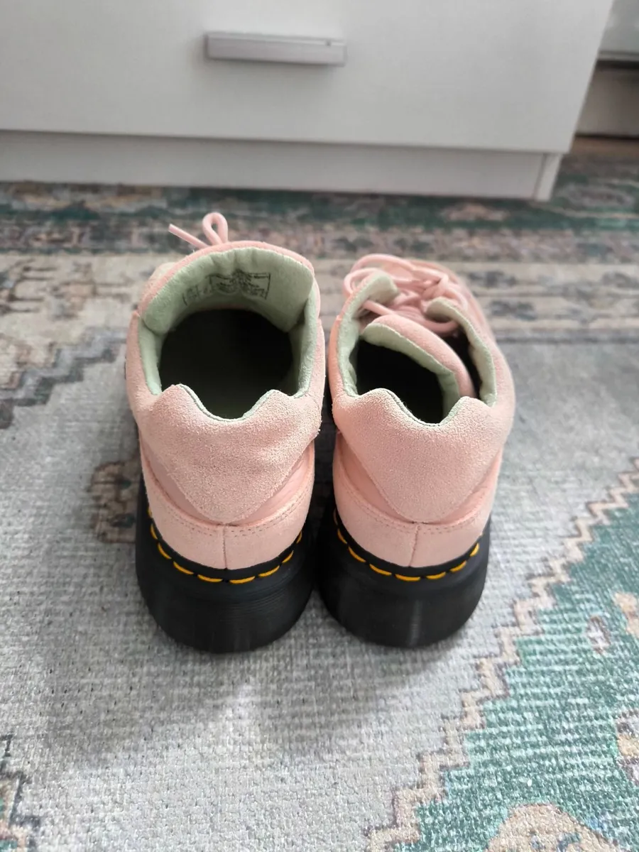 Pink Suede Dr Martens UK Size 6 - Image 4