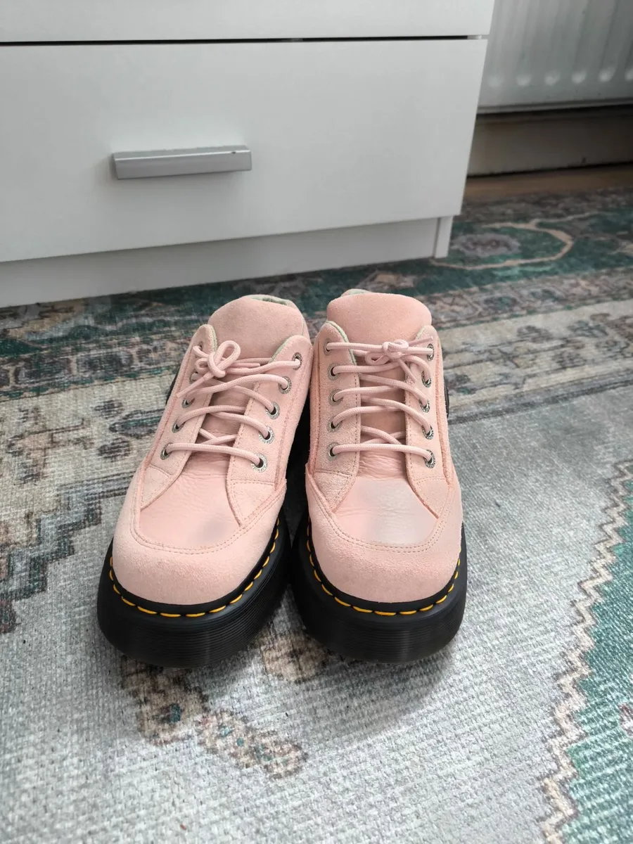 Pink Suede Dr Martens UK Size 6 - Image 1