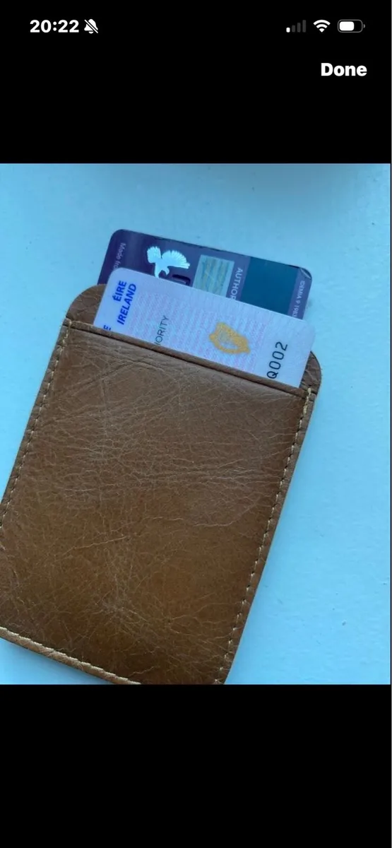 New- Leather Card/ Note Wallet - Image 3